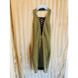 Gold shimmer BodyCon Dress